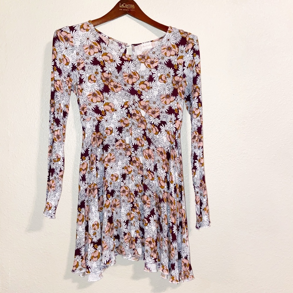 Altar’d State long sleeve floral dress size small